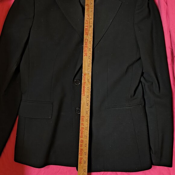 Black stretch wool blazer - Picture 9 of 10
